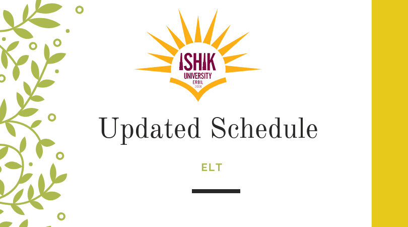 Tishk International University | ELT education Department