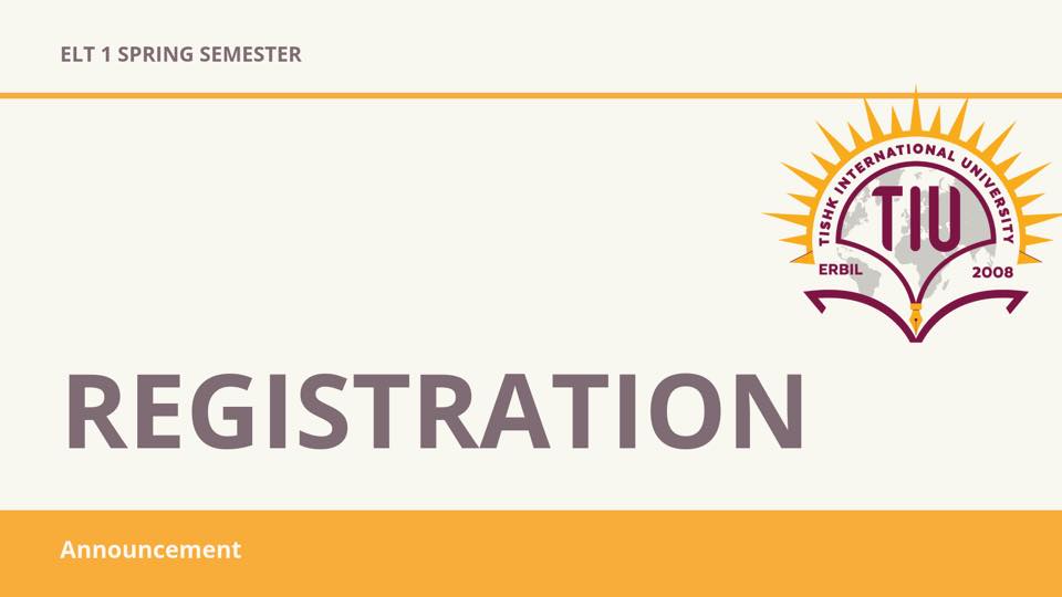 Tishk International University | ELT education Department