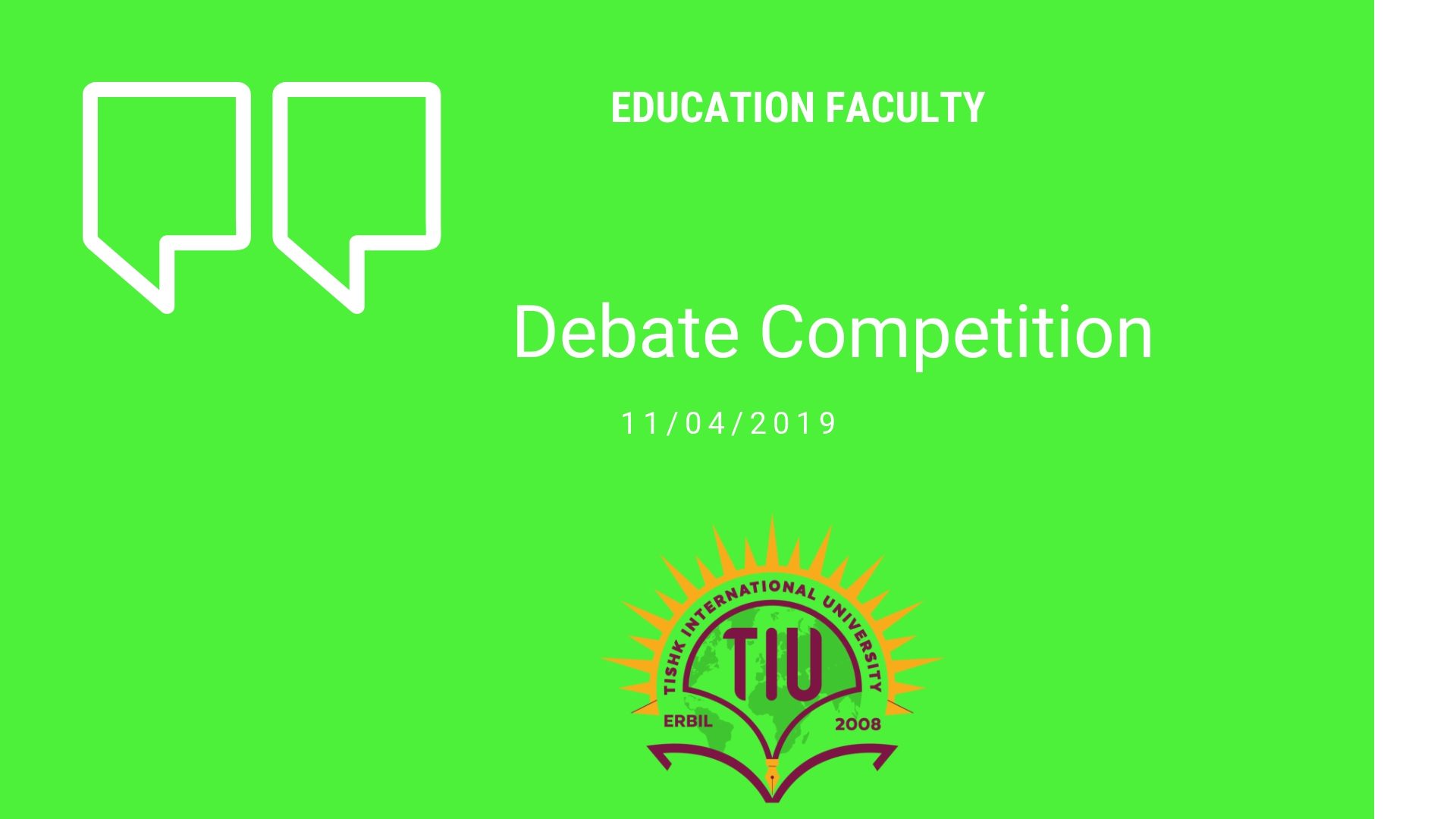 Tishk International University | ELT education Department