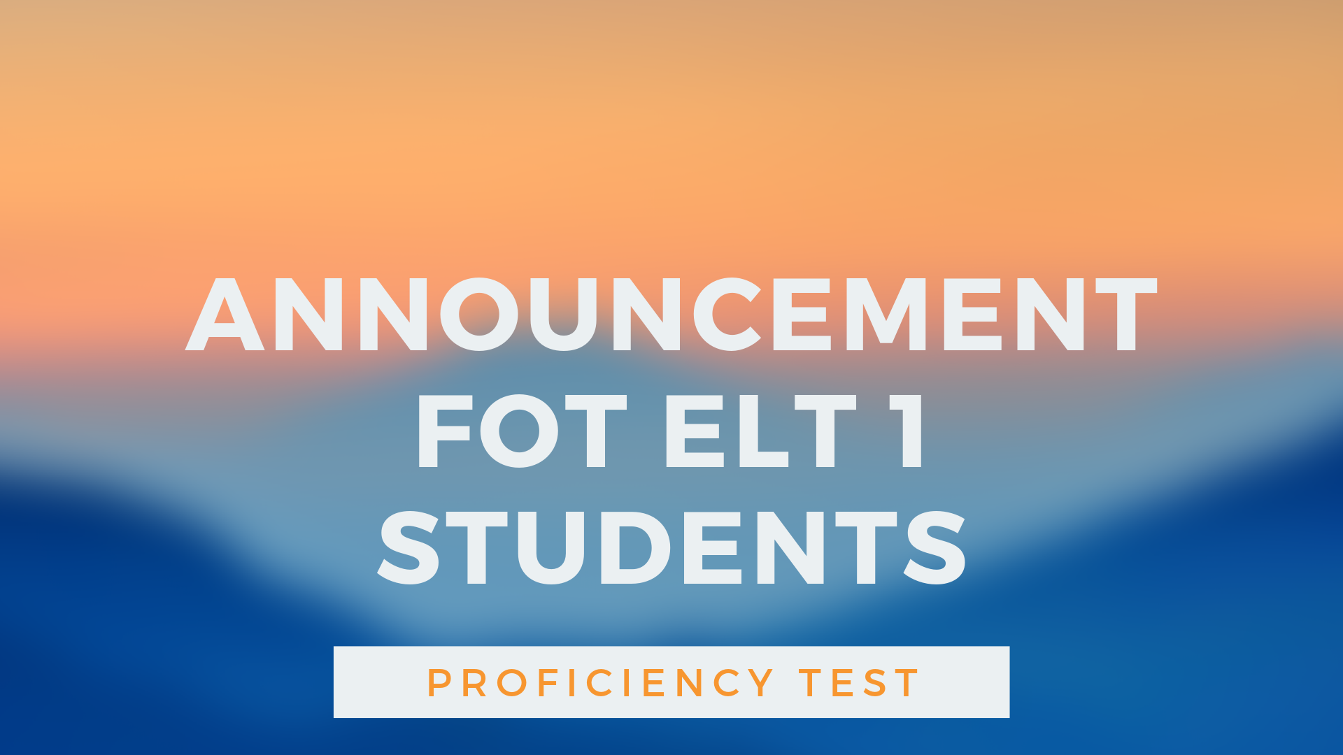 Tishk International University | ELT education Department