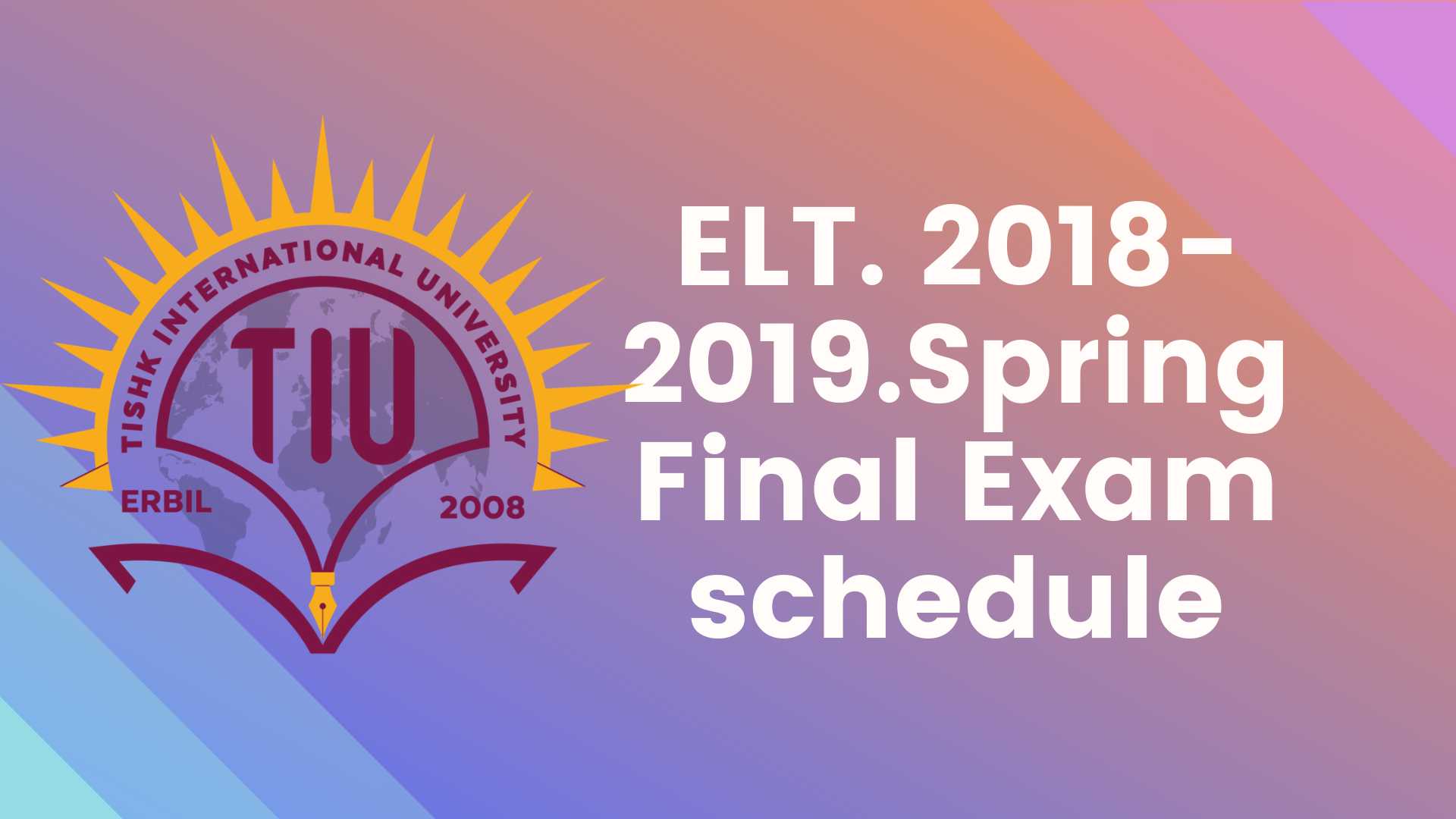 Tishk International University | ELT education Department