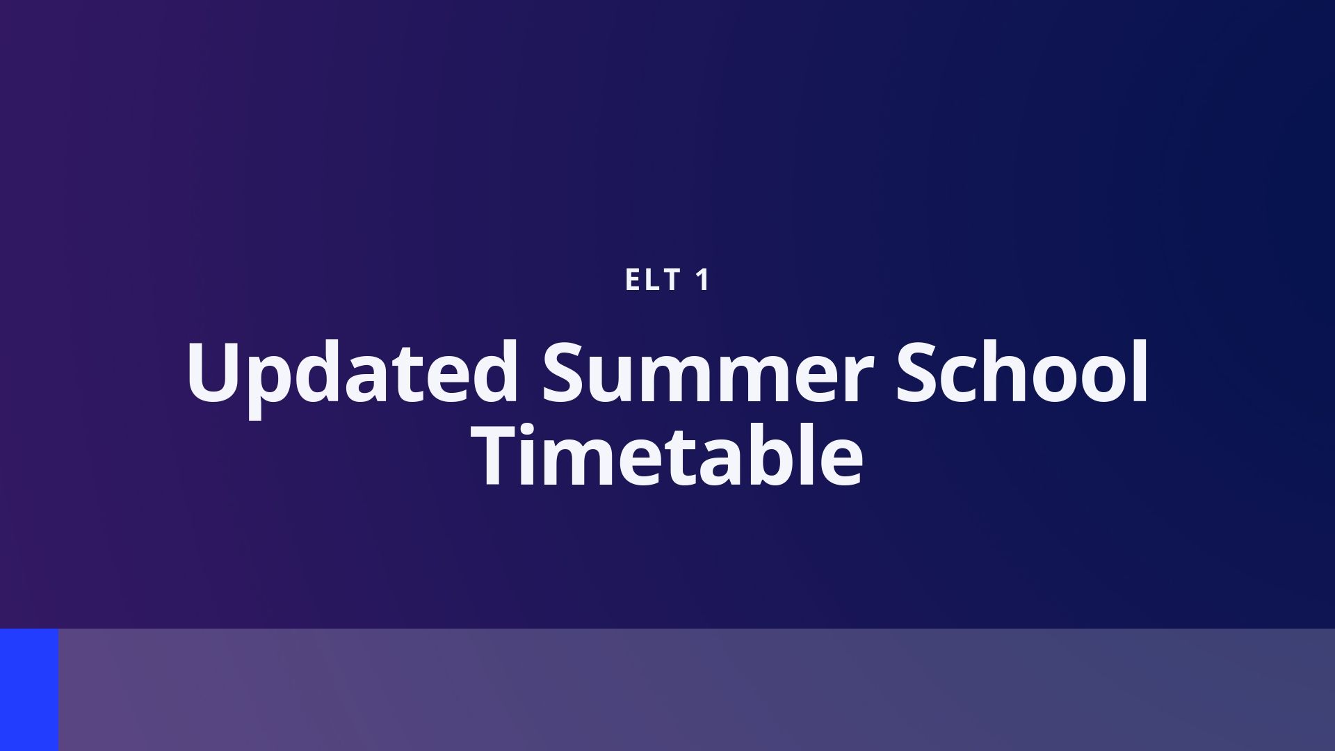 Tishk International University | ELT education Department