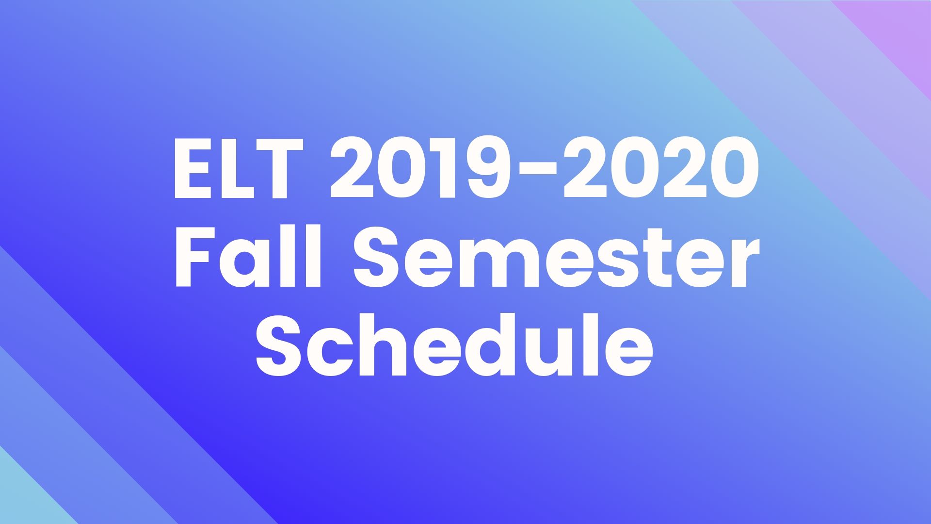 Tishk International University | ELT education Department