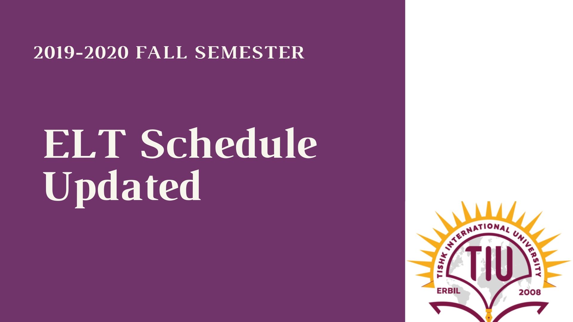 Tishk International University | ELT education Department