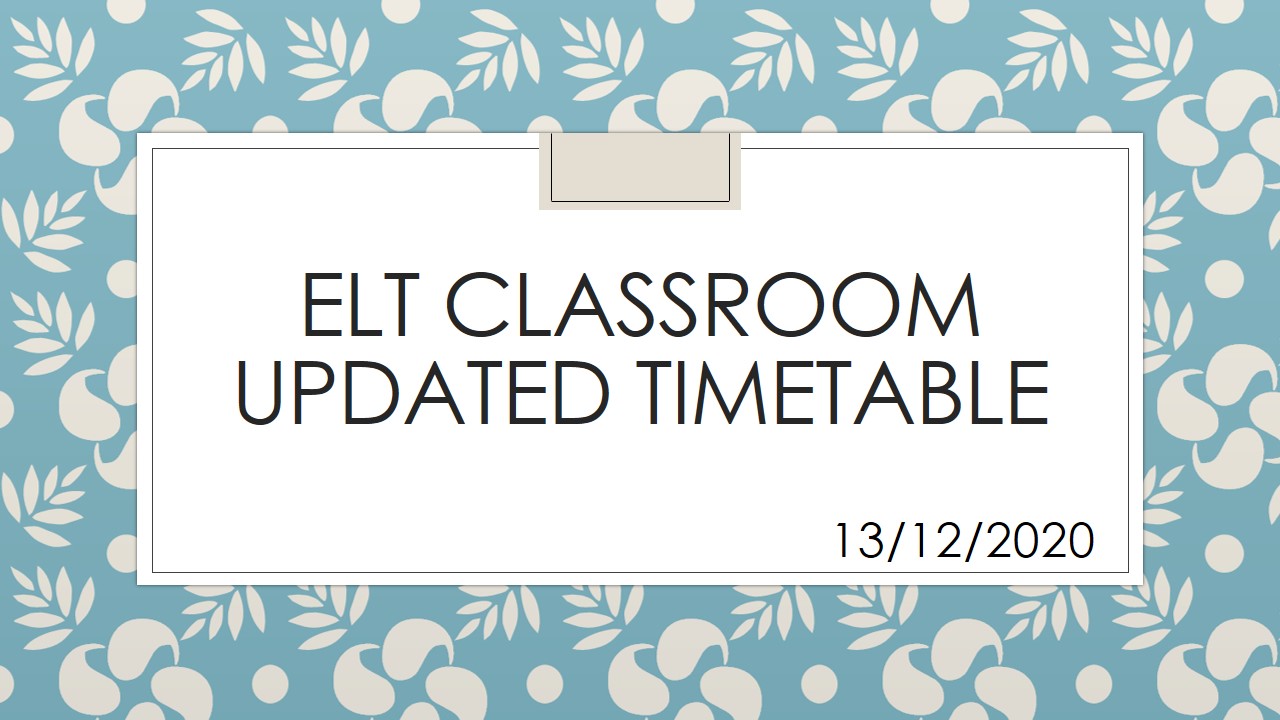 Tishk International University | ELT education Department