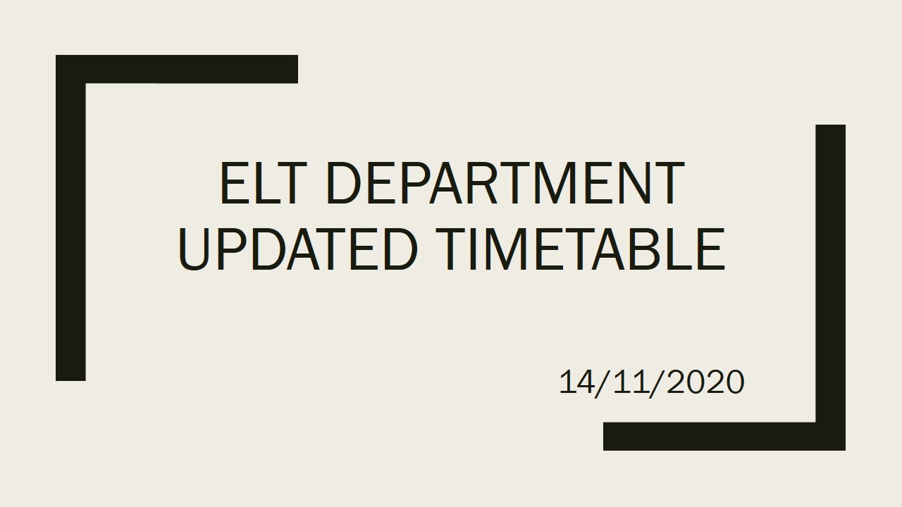 Tishk International University | ELT education Department