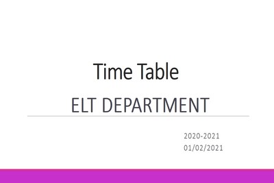 Tishk International University | ELT education Department