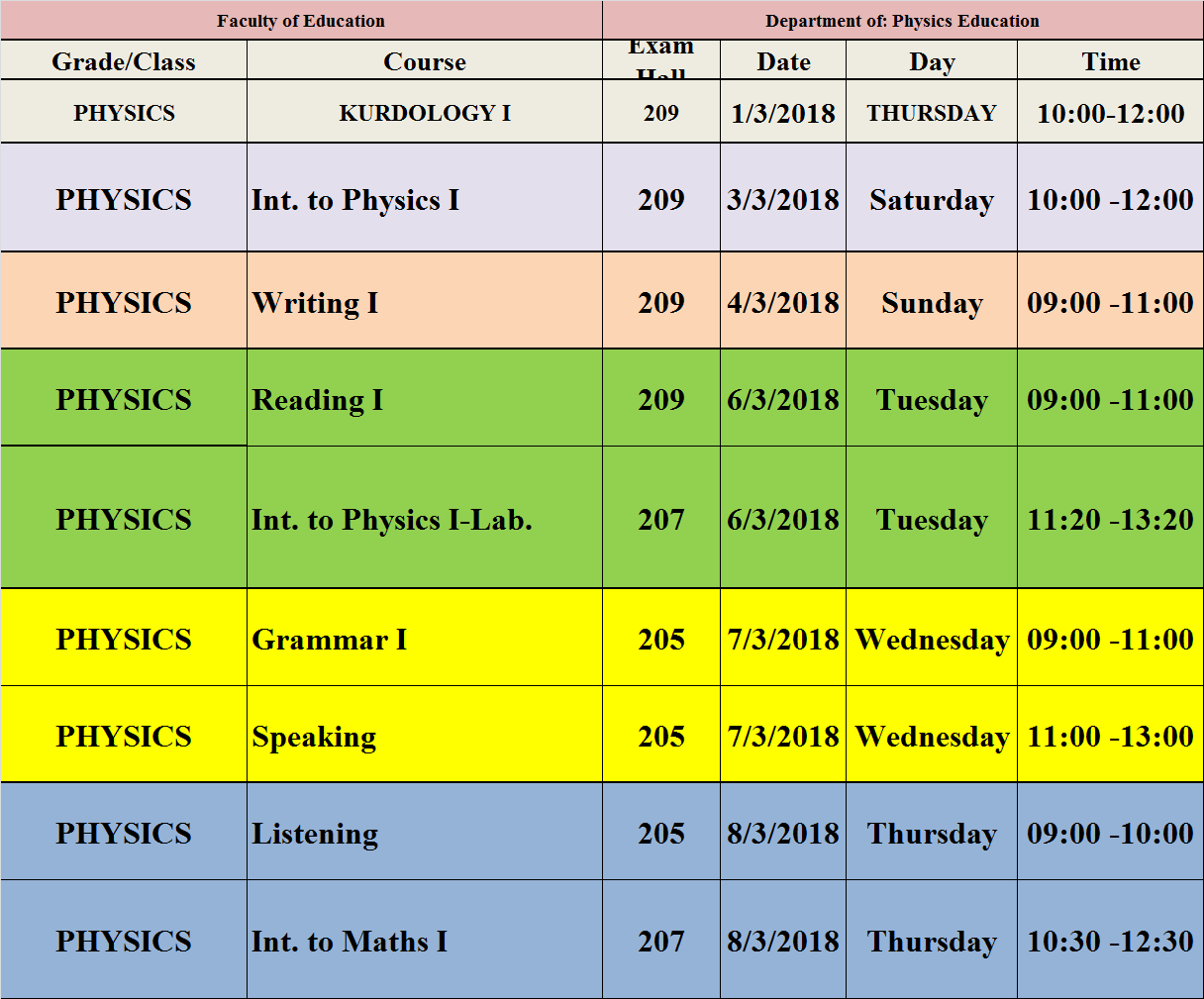 1st-grade-final-exam-schedule-2017-2018-fall-term-physics-education